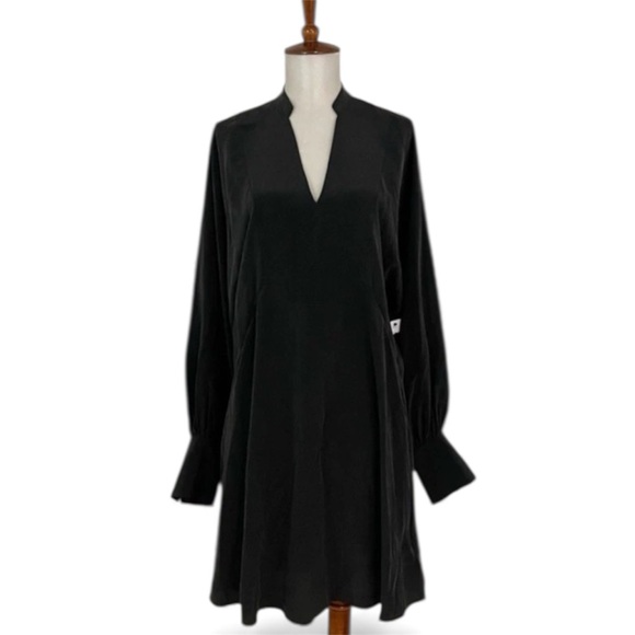 Joie Reyes Silk Tunic Women’s‎ XS V-Neck Long Dolman Sleeve Mini Dress